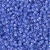 Fancy Lined Aqua Pink Delica Beads