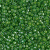 Lined Green Lime Delica Beads