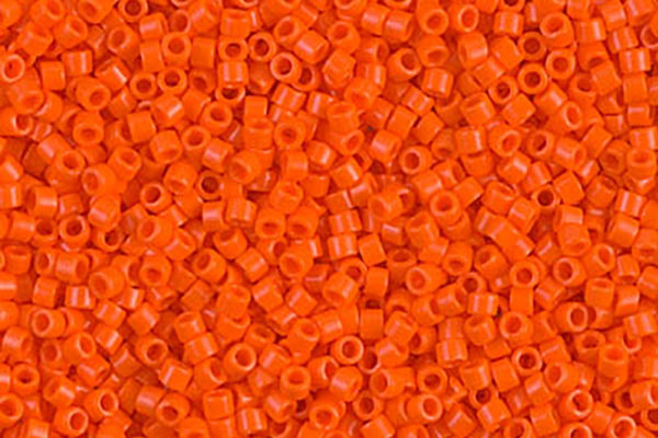 Opaque Orange Delica Beads