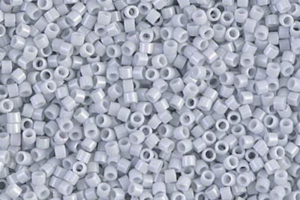 Light Grey Luster Delica Beads