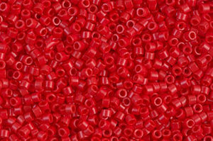 Opaque Dark Cranberry Delica Beads