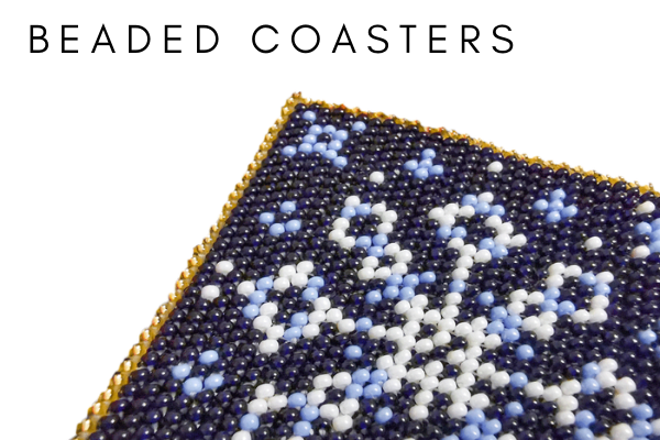 beaded coasters