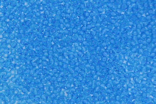 Transparent Deep Azure Preciosa Seed Beads
