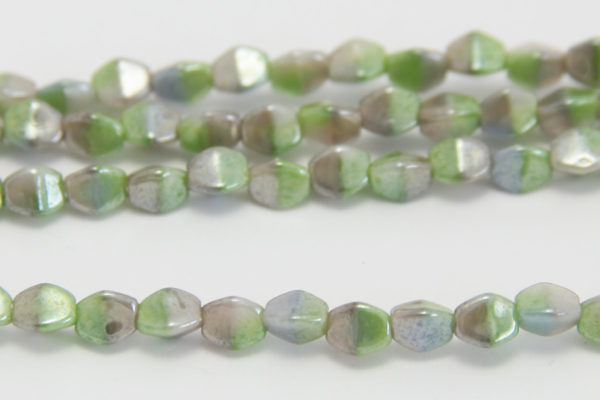 Lustre Picasso Silvered Green Crystal
