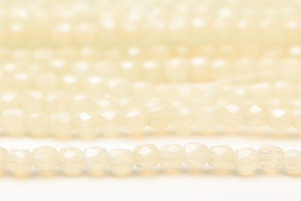 3mm Cloudy Lemon Punch Firepolished Czech Glass