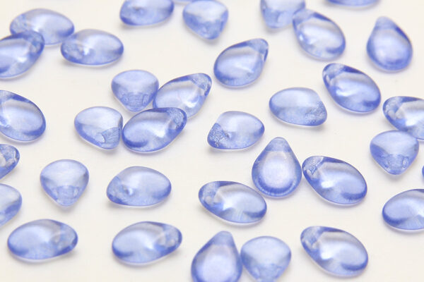 Transparent Sky Blue Pip Beads