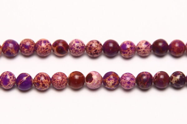 Cerise Sea Sediment Jasper 4mm Round Semi Precious Gemstones