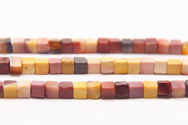 Mookaite  4mm Cube Semi Precious Gemstones