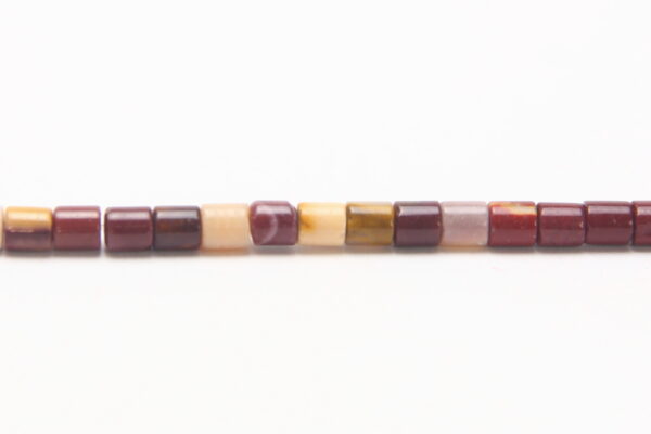 Mookaite 4mm Tube Semi Precious Gemstones