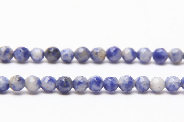 Sodalite 4mm Facetted Round Semi Precious Gemstones