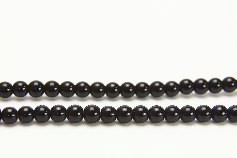 Brazilian Onyx 6mm Round Semi Precious Gemstones