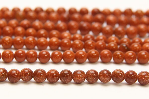 Goldstone 4mm Round Semi Precious Gemstones