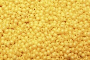 Satin Sunflower Chalk Sfinx Preciosa Seed Beads