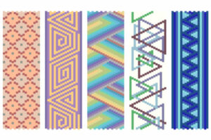 Wisteria Tumbling Blocks Peyote Stitch Bracelet Kit