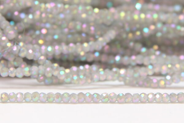 Smoke Grey Ultra Rainbow Size 11/0 Micro Crystals