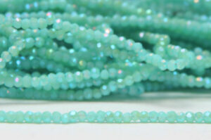 Opaque Turquoise AB Size 11/0 Micro Crystals