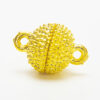 10mm Gold Magnetic Marcasite Ball Clasp