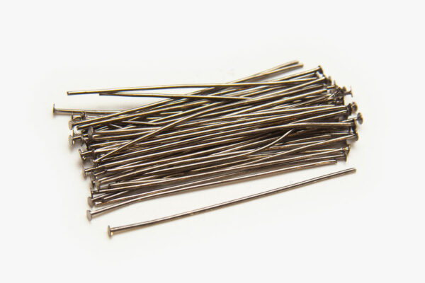 0.6x50mm Black Headpins