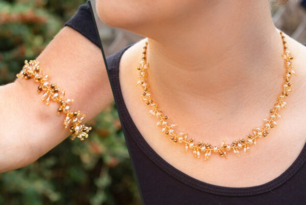 Sunglow Horizon Necklace and Bracelet Kit