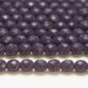8mm Lavender Cloudy Fire Polished Czech Glass