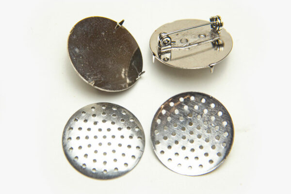 25mm Brooch Backs With Rose - Image 2