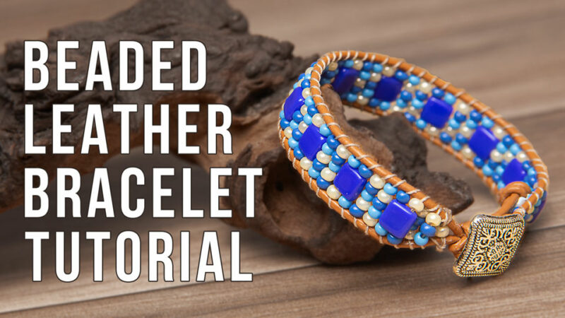 Stepping Stones Leather Bracelet YTsmall Bead Spider