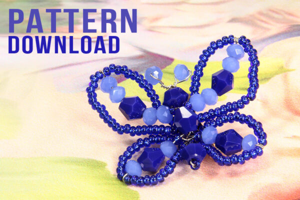 Beginners Crystal Butterfly Brooch Pattern Download