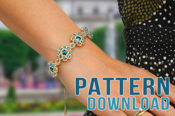 Versailles Crystal Rivoli Bracelet and Earrings Pattern Download
