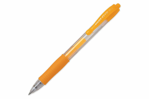Neon Apricot Pilot G2 Pen - Perfect for Pen Wraps