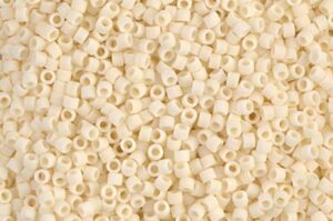 Matte Opaque Cream Delica Beads