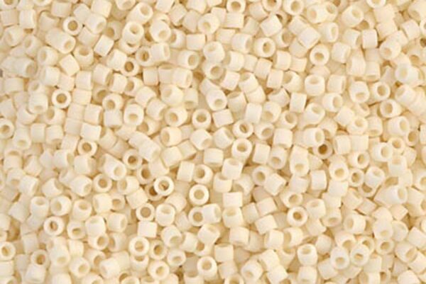 Matte Opaque Cream Delica Beads