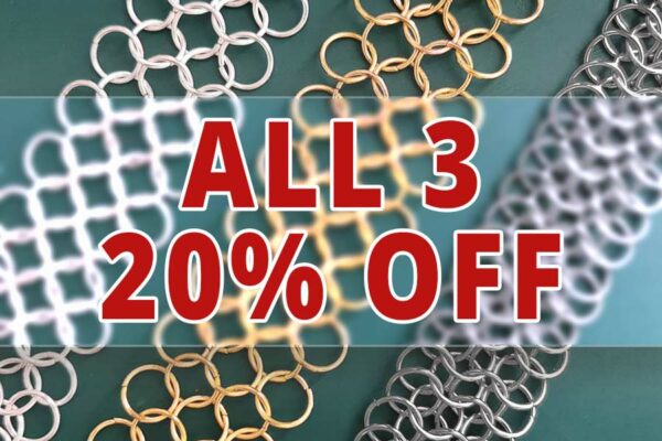 20% OFF - All 3 Freya Chainmail Bracelets Kits