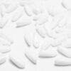 Opaque White Czech Glass Daggers