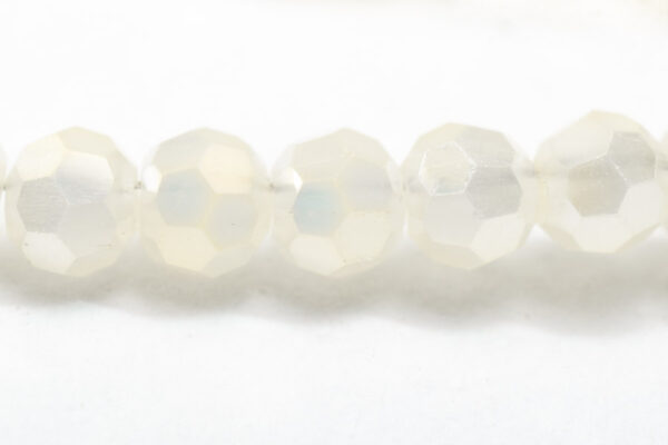 3mm Alabaster Cream Facetted Round Crystals - Image 2