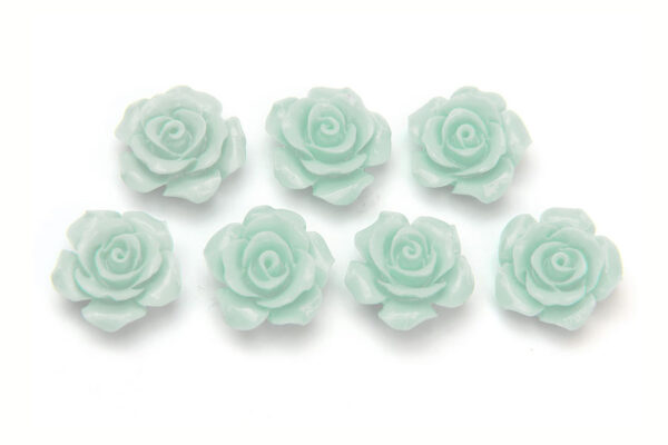 8mm Peppermint Open Rose Gemstone Flower Beads