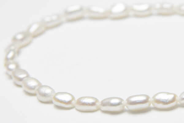 5x7mm White Keshi Rice Freshwater Pearls