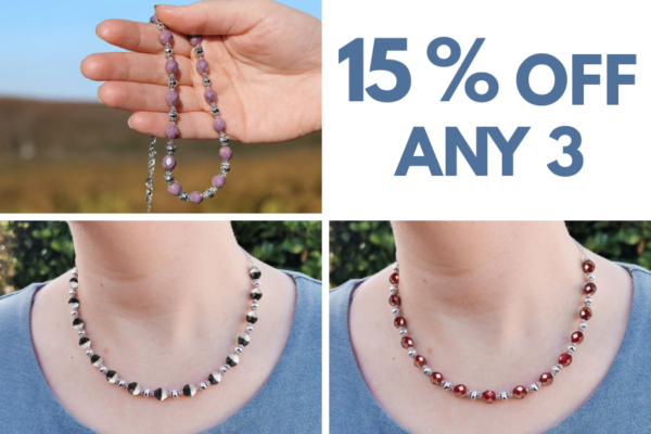 15% OFF ANY 3 OR MORE Sofia Czech Glass Necklace Kit