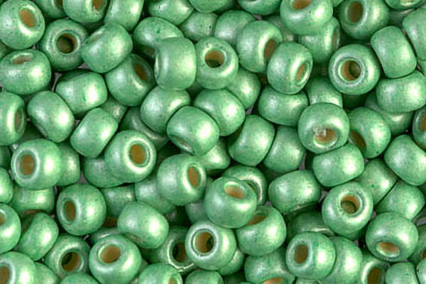 Matte Duracoat Galvanized Mint Miyuki 6/0 Seed Beads