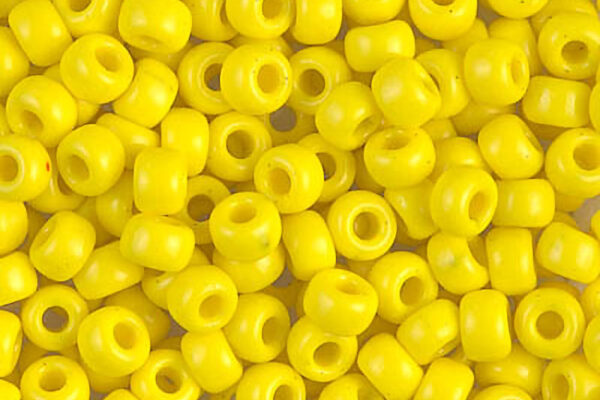 Opaque Yellow Miyuki 6/0 Seed Beads