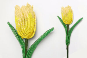 yellow beaded flower