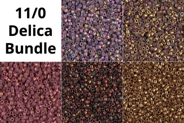Rainbow Oil Slick 11/0 Delica Bead Palette