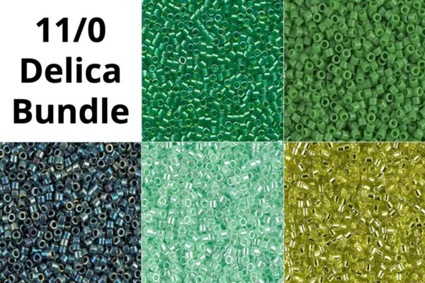 Green Queen 11/0 Delica Bead Palette