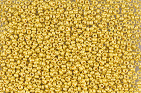 Matte Metallic Aztec Gold Preciosa Seed Beads