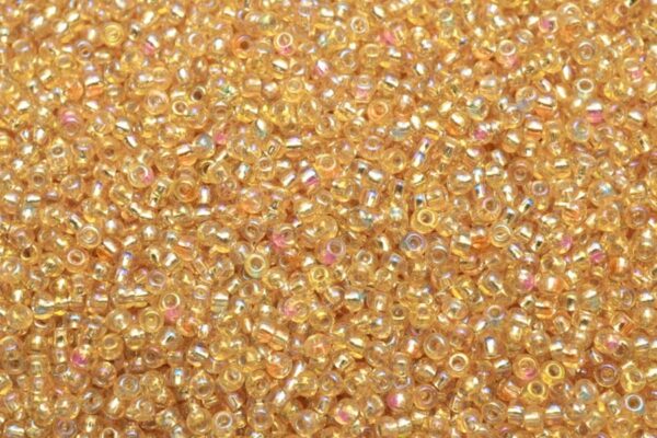 Silver Lined Rainbow Gold Preciosa Seed Beads