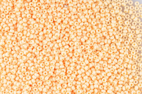 Opaque Light Honeydew Chalk Preciosa Seed Beads