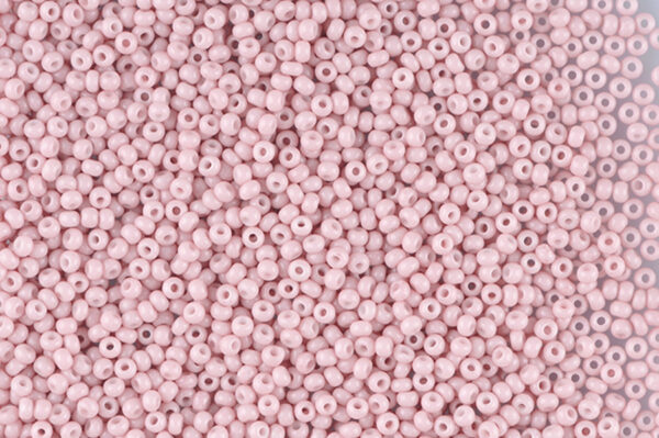 Opaque Petal Chalk Preciosa Seed Beads