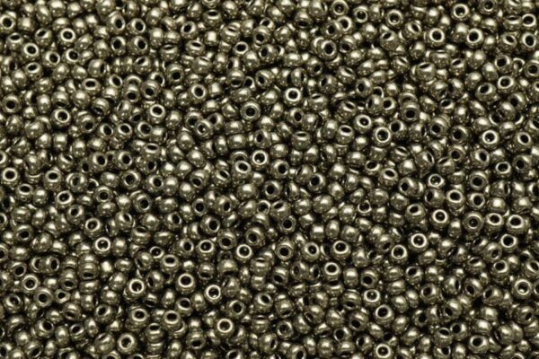 Metallic Gunmetal Grey Preciosa Seed Beads