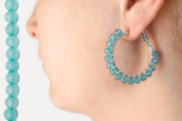 gemstone earring