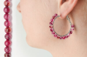 Radiance Watermelon Quartz Hoop Earring Kit