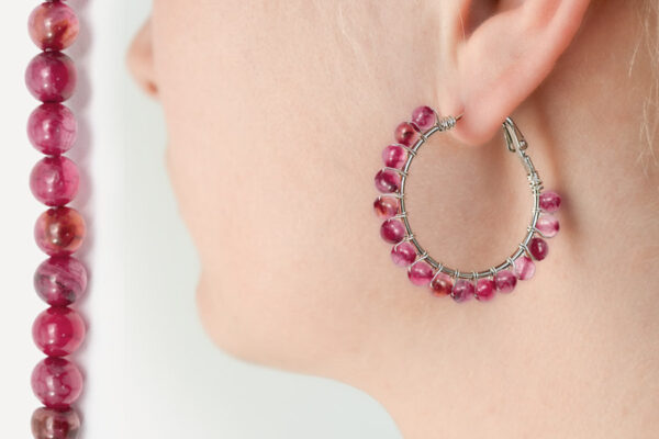 Radiance Watermelon Quartz Hoop Earring Kit
